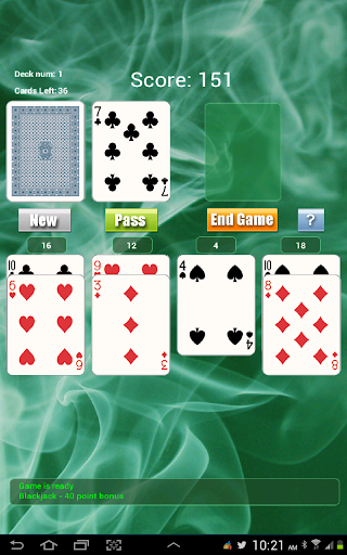 21 Solitaire Game FREE  Screenshot 1