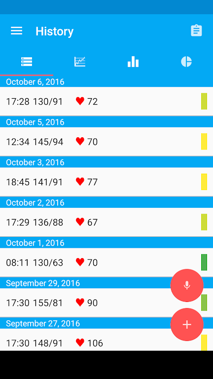 Blood Pressure Diary Pro Mod  Screenshot 1