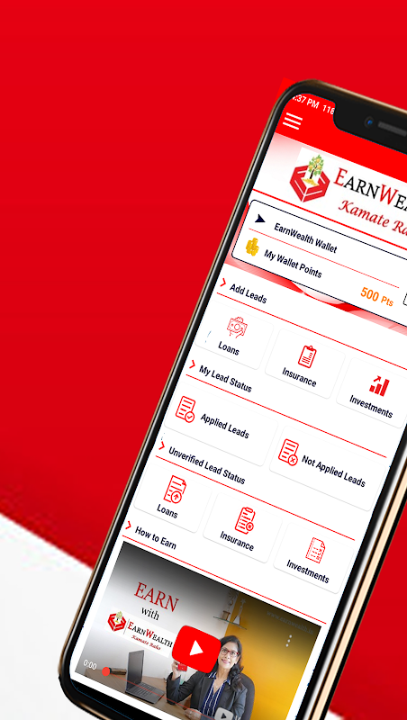 EarnWealth's Multiple Banks & NBFCs DSA App  Screenshot 1