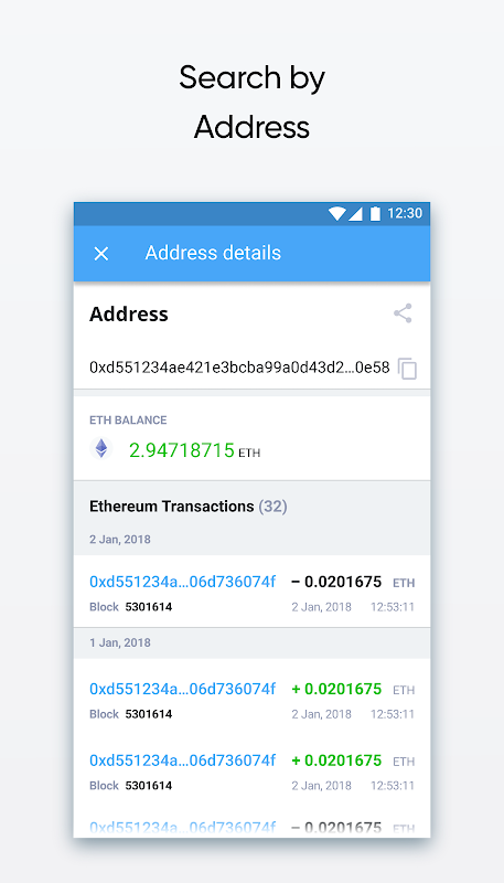 Blockchain explorer for Ethereum : BANKEX Scan  Screenshot 2