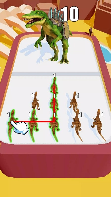 Merge Battle: 3D Dinosaur Game  Screenshot 2