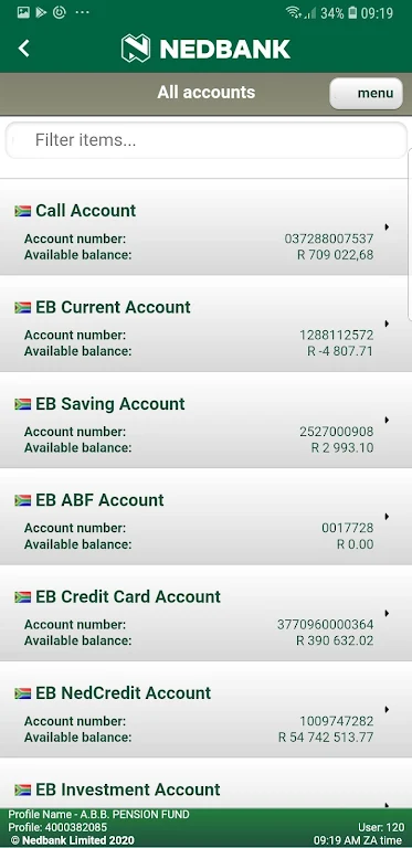 Nedbank AppSuite  Screenshot 3