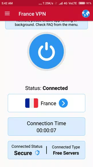 France VPN - Free France IP Address & Fast Proxy  Screenshot 2