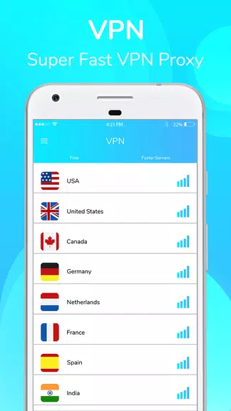 VPN - Best vpn,fast secure and super proxy master  Screenshot 1