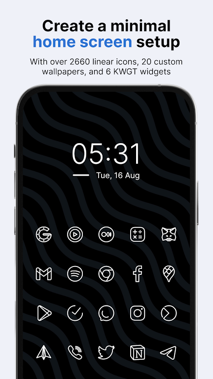 Caelus White Icon Pack Mod  Screenshot 1