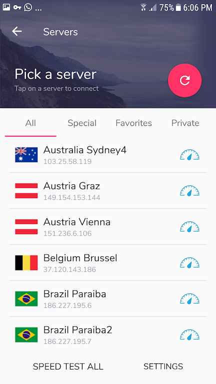 VPN Area: Fast VPN for Android  Screenshot 2