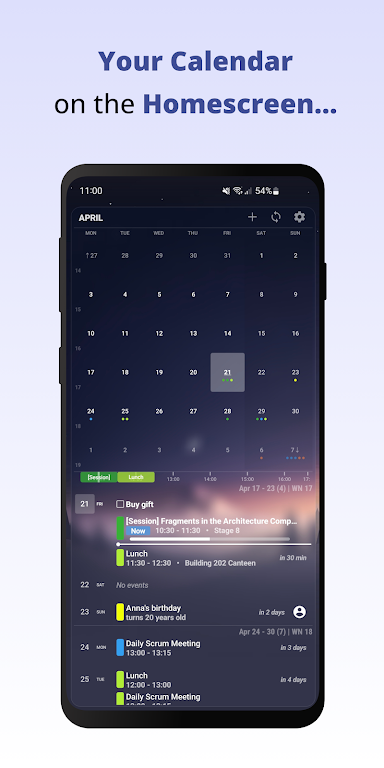 Your Calendar Widget Mod  Screenshot 3