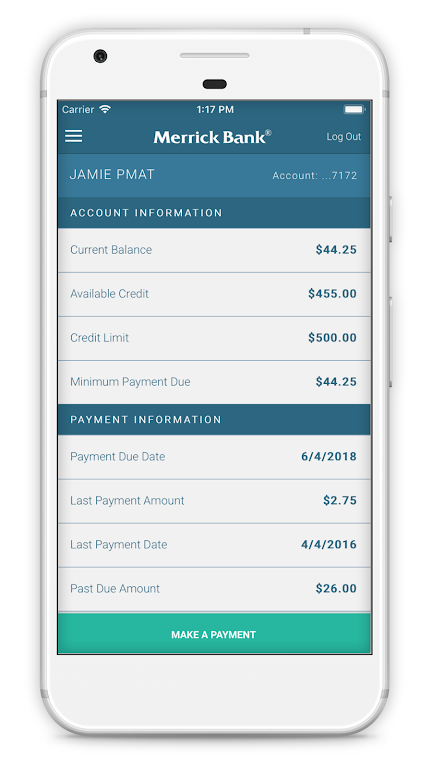 Merrick Bank Mobile  Screenshot 1