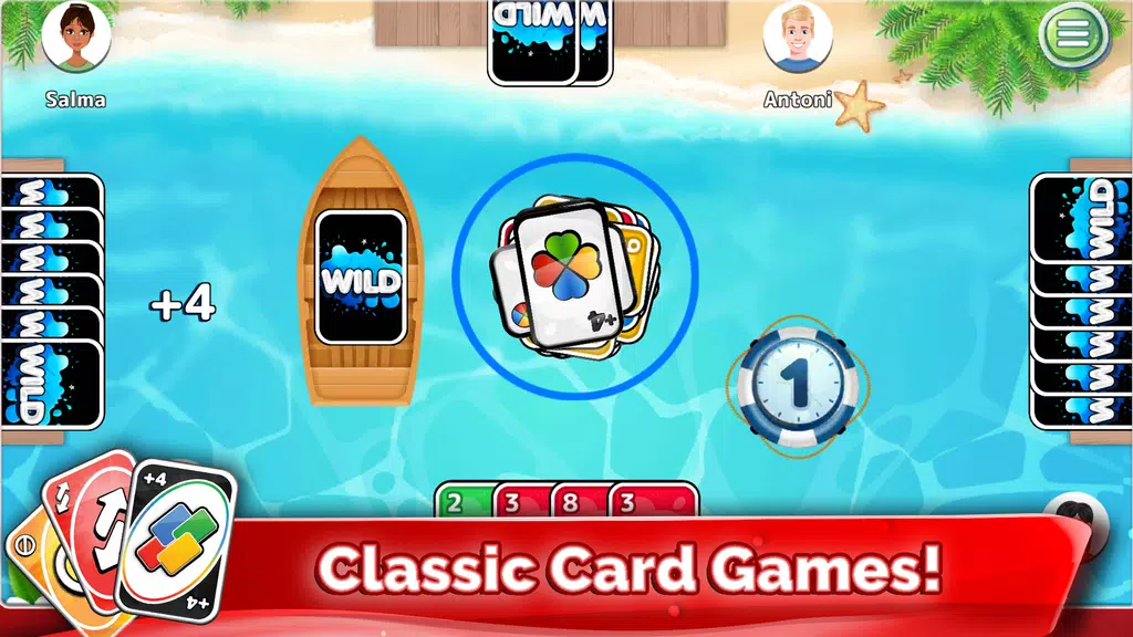 Crazy 8 - Friends Card Party  Screenshot 1