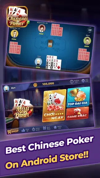 Chinese Poker - Mau Binh  Screenshot 1