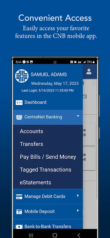 Central National Bank  Mobile  Screenshot 2