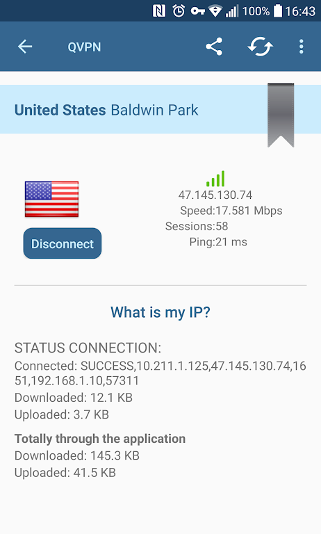 QVPN Free VPN Client  Screenshot 4