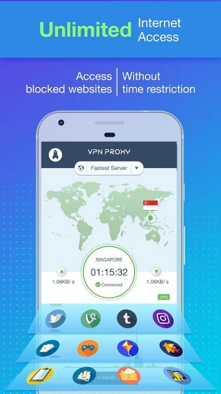 SKY VPN - Private Internet Access & IP Changer  Screenshot 3