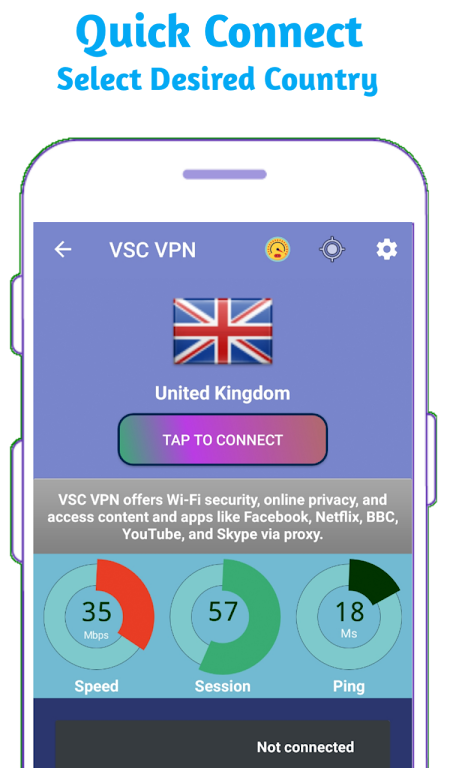 US VPN- Fast Unlimited Secure Unblock Proxy  Screenshot 1