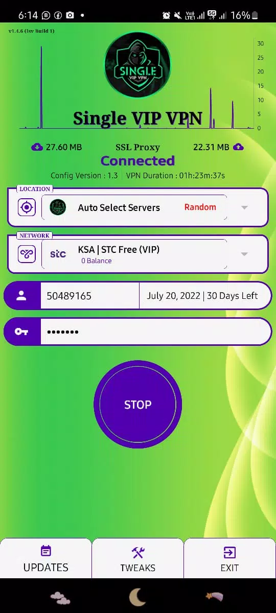 Single Vip Vpn  Screenshot 2