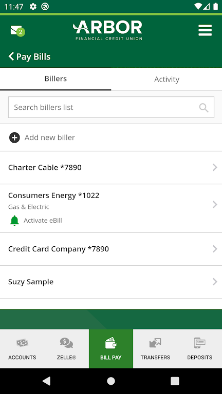 Arbor Financial Mobile Banking  Screenshot 3