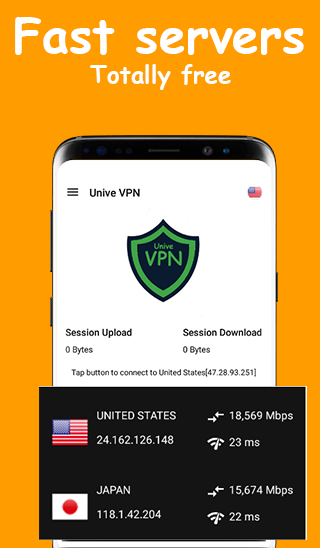 Unive VPN - VPN Free, Fast & Secure  Screenshot 1