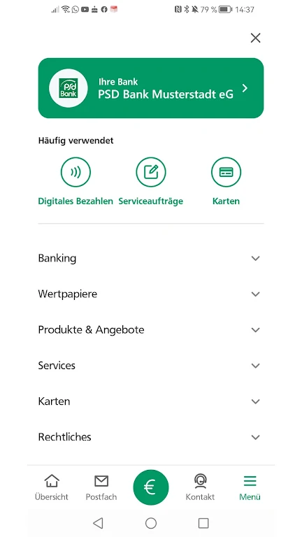 PSD Banking  Screenshot 2