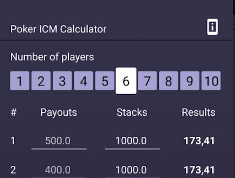 ICM Calculator  Screenshot 2