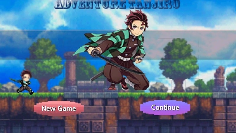 Tanjiro Game: Pixel Adventure  Screenshot 1