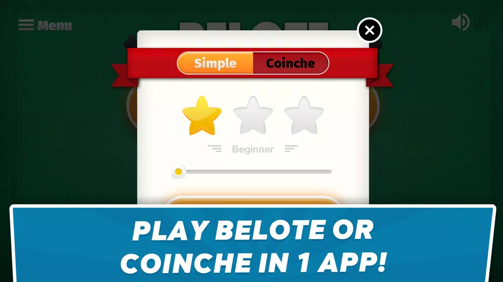 Belote Coinche - card game  Screenshot 2