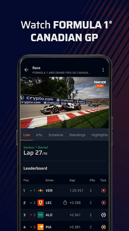 FanCode-Live Cricket, Formula1  Screenshot 2