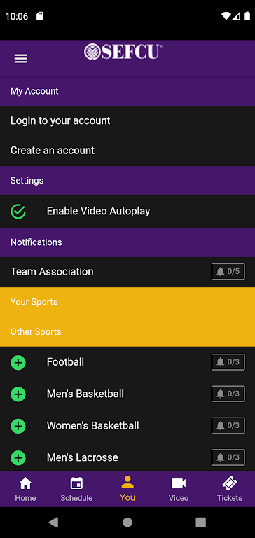 UAlbanySports  Screenshot 3