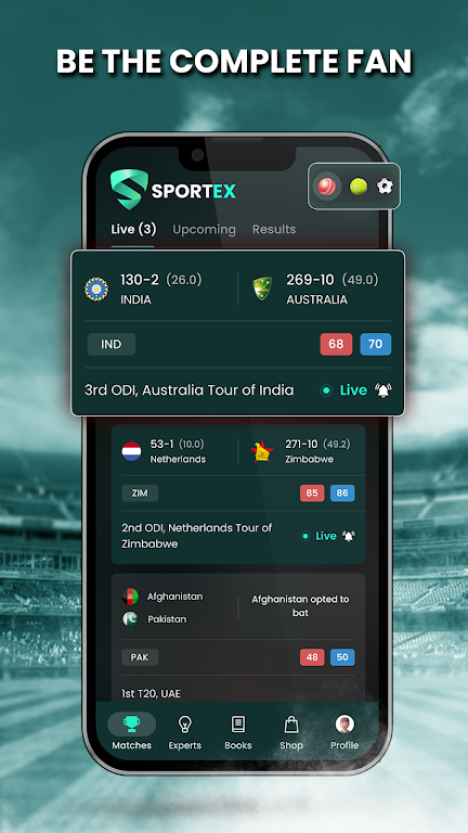 SportEx - Sports Live Line  Screenshot 3