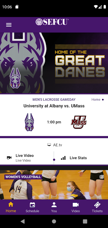 UAlbanySports  Screenshot 1