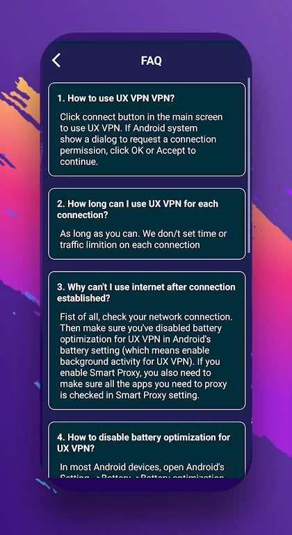 UX VPN  Screenshot 3