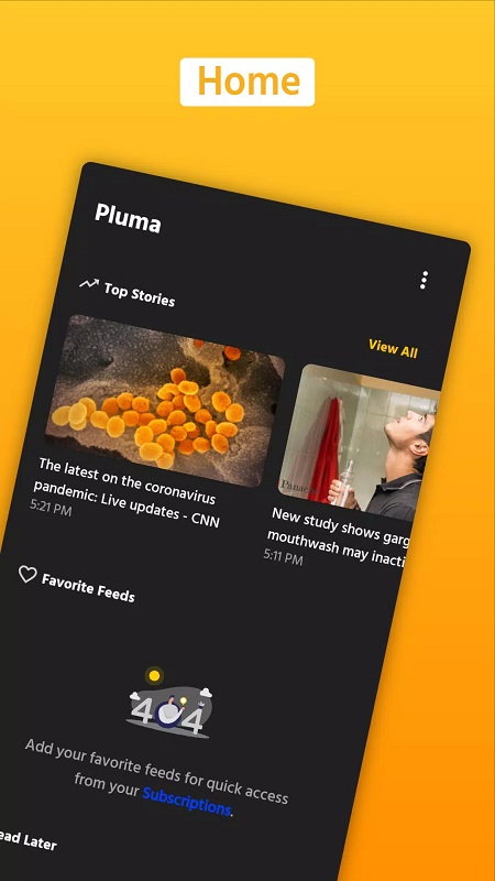 Pluma RSS Reader  Screenshot 1