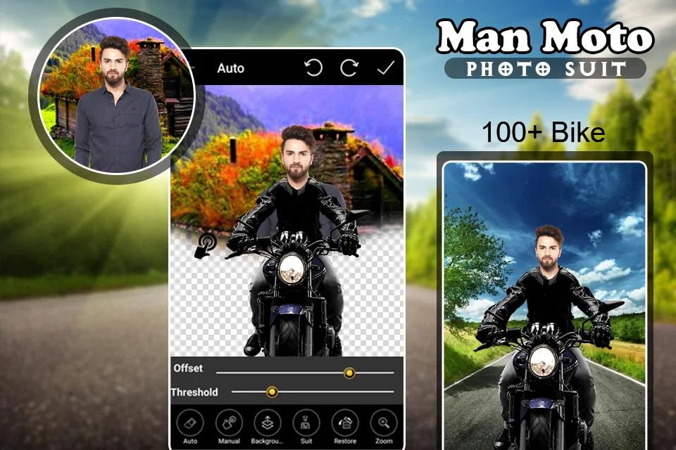 Man Bike Photo Suit Editor  Screenshot 1