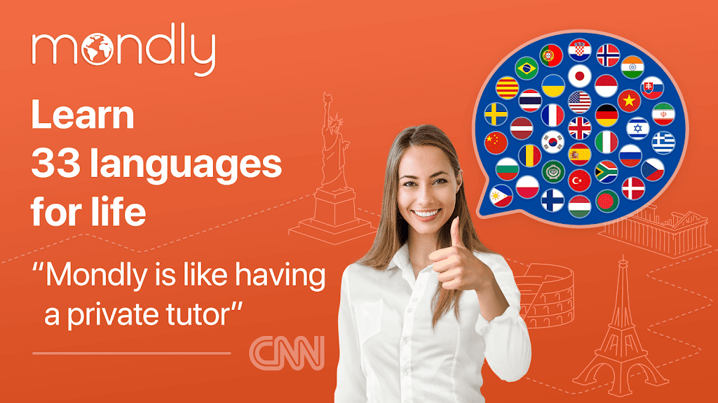 Learn 33 Languages – Mondly Mod  Screenshot 1