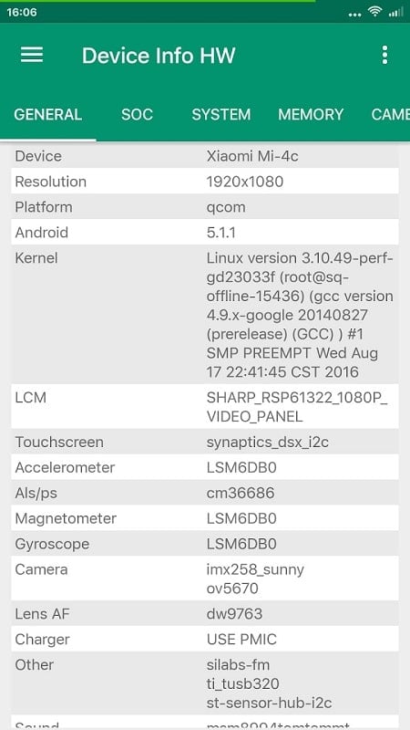 Device Info HW+  Screenshot 4