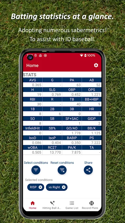 Batting STATS Manager  Screenshot 1