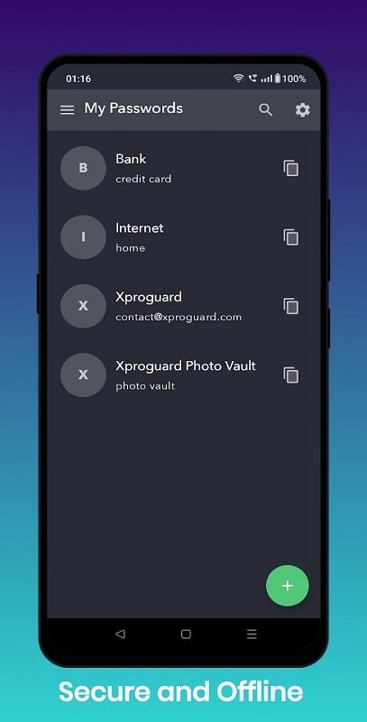 Xproguard Password Manager  Screenshot 2