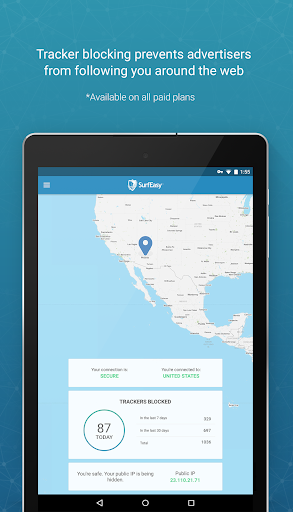 SurfEasy Secure Android VPN  Screenshot 2