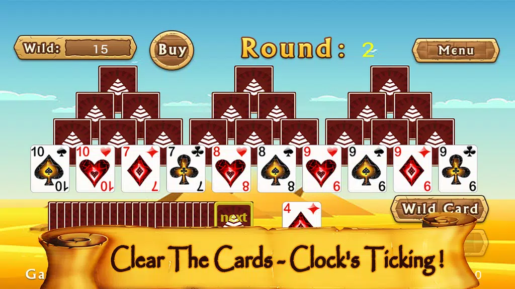 Pyramid Tri Peaks Solitaire  Screenshot 1