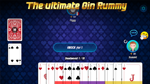 Gin Rummy Online  Screenshot 1