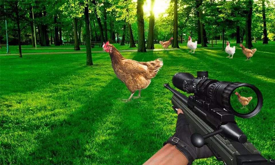 Chicken Shoot : 3D sniper Murgi Shooter  Screenshot 2