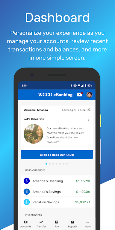 WCCU eBanking  Screenshot 2