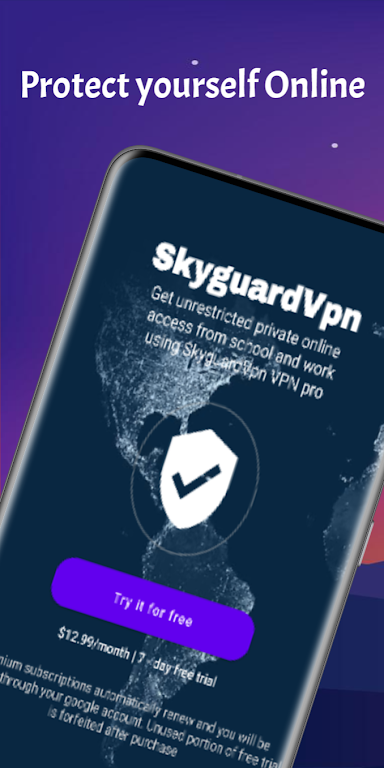 SkyGuardVPN - Secure VPN Proxy  Screenshot 1