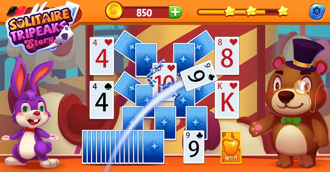 Solitaire Tripeaks Travel-card  Screenshot 3