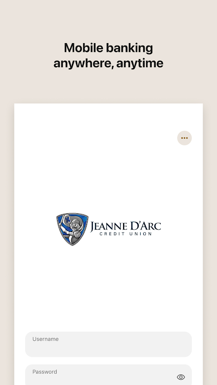 Jeanne D'Arc CU Mobile Banking  Screenshot 1