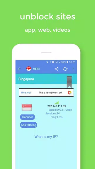 Singapore VPN Proxy - Secure VPN Download  Screenshot 3