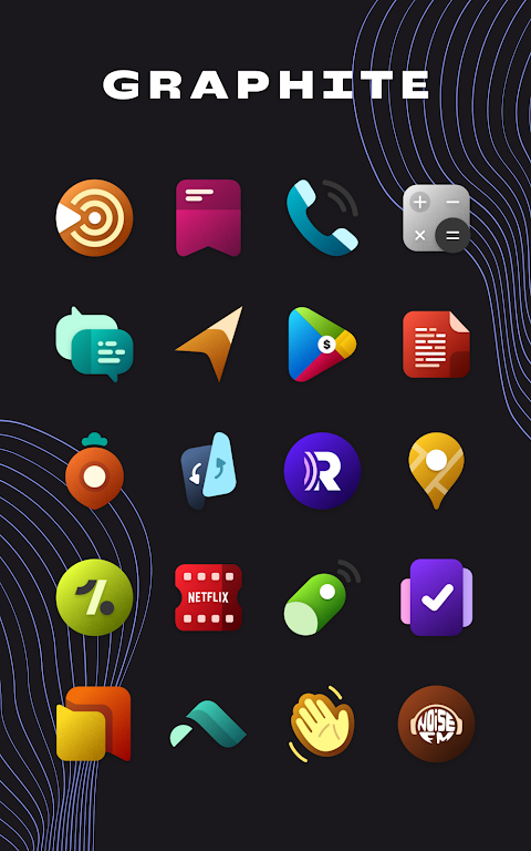 Graphite Icon Pack Mod  Screenshot 4