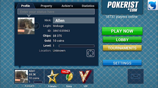 Texas Poker with Mobage  Screenshot 1