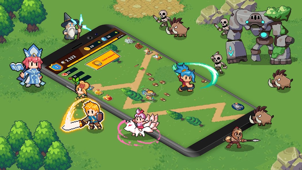 Guardian War: Pixel Rumble RPG Mod  Screenshot 4