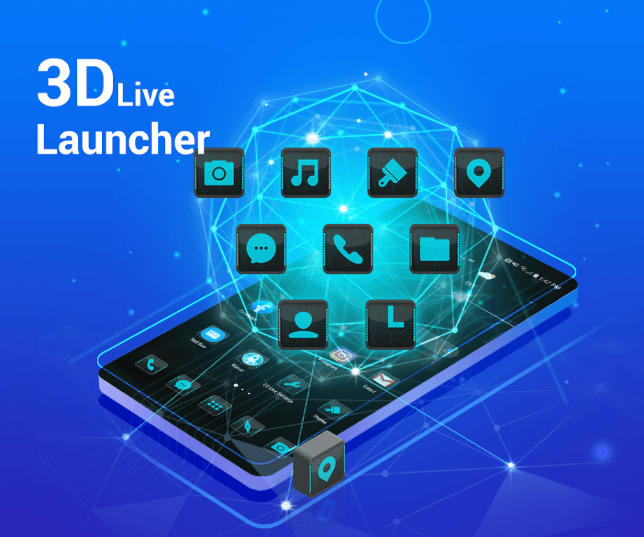 3D Launcher – Perfect 3D Launcher Mod  Screenshot 1