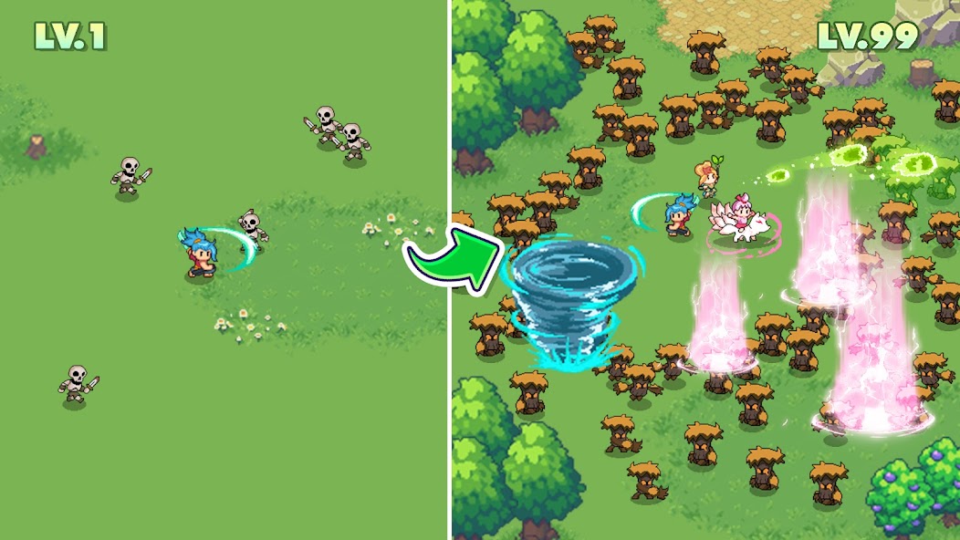 Guardian War: Pixel Rumble RPG Mod  Screenshot 1